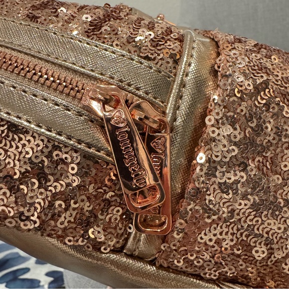 Disney Loungefly Rose Gold Sequin Mini Backpack - Picture 6 of 8